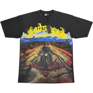 Godspeed Rarity Collection MMXXIV Skeleton Biker Graphic T-Shirt Black Large NWT
